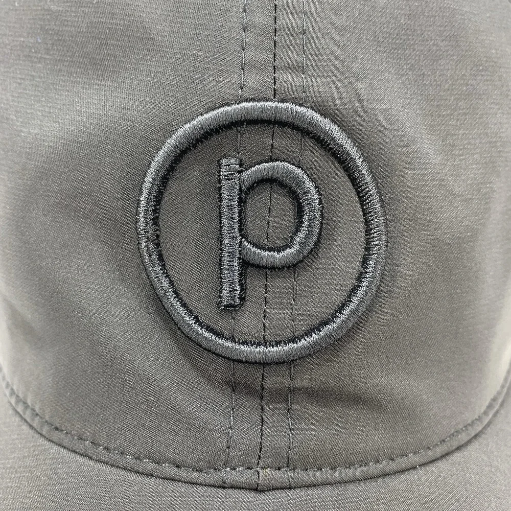 TopKnot Ponytail Hat M/L Black Stretch Fit Magnetic Opening Women's Baseball Cap